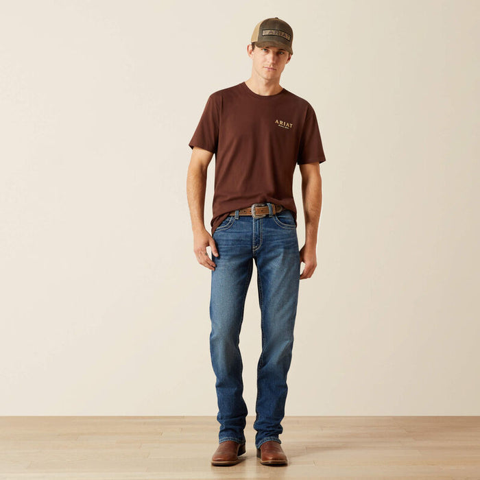 Ariat Men's Mahogany Brown Haters Club Graphic Tee Shirt 10062422