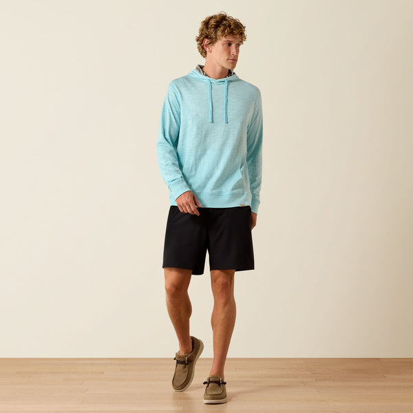 Ariat Men's Retro Aquatic Blue Lightweight Hoodie 10071472
