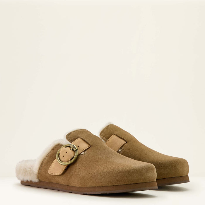 Ariat Women's Brown Suede Sherpa Country Mule Casual Shoe 10063811