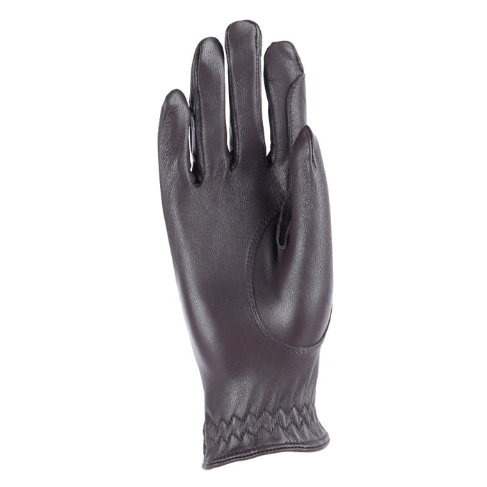 Aubrion Leather Riding Gloves Brown