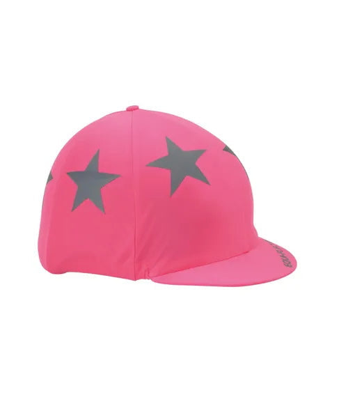 Equiflector Hat Silk, Big Stars: Pink