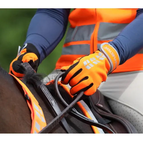 Equiflector Riding Gloves Orange