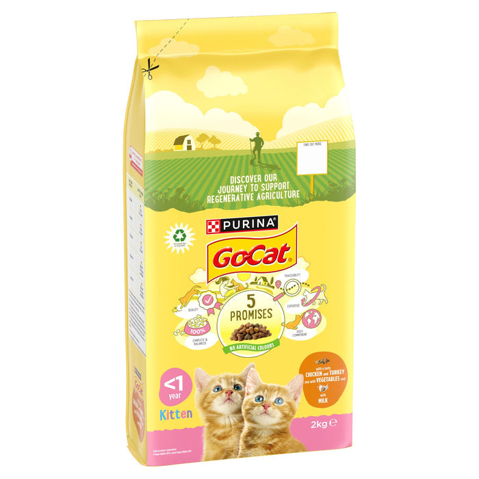 GoCat: Kitten Chicken Carrots & Milk 2kg