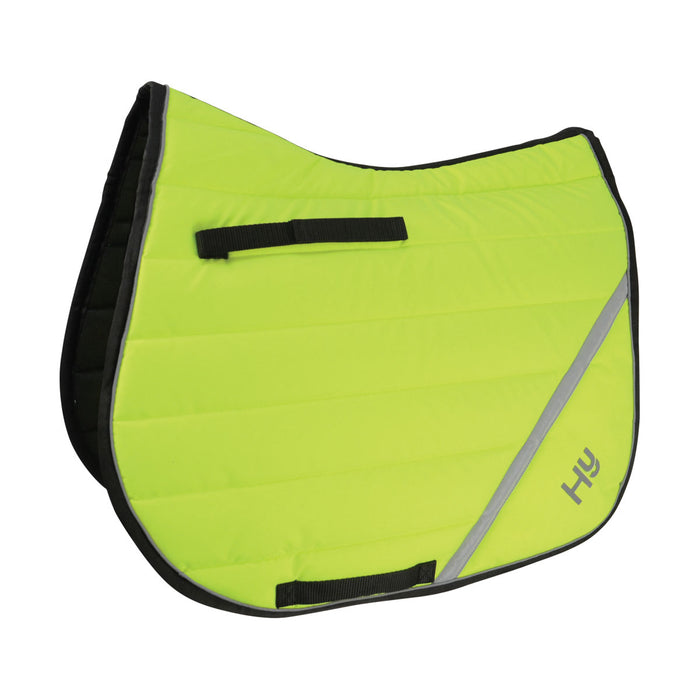 Hy Equestrian Reflector Comfort Pad Yellow