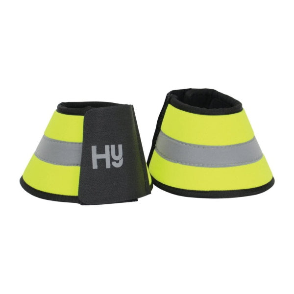 Hy Equestrian Reflector Over Reach Boots Yellow