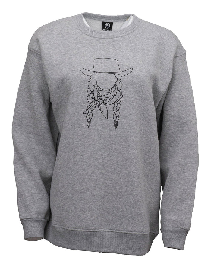 Outback Trading Company Women’s Grey Jordan Crewneck Pullover 40271-GRY