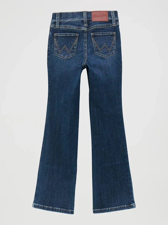 Wrangler Girl's Bespoke Lacey Dark Wash Boot Cut Jean 112371933