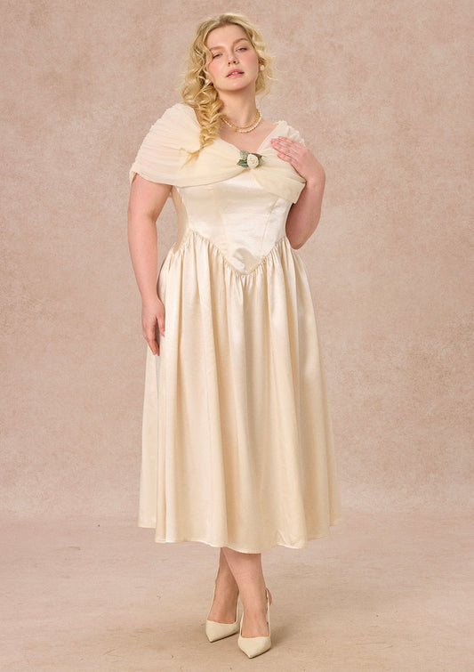 Curve&Plus Pure White Glass Dream Dress