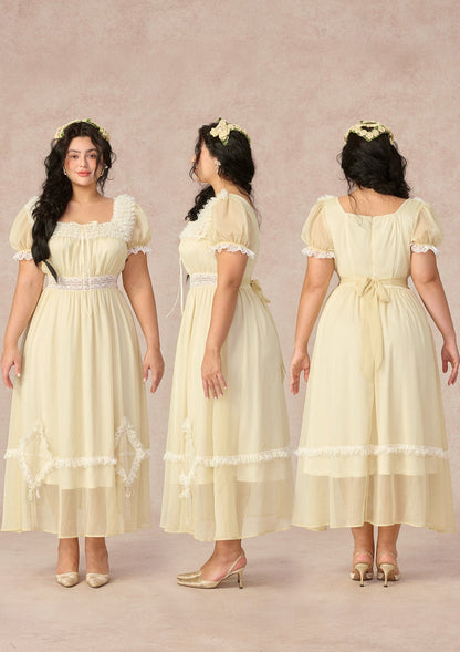 Curve&Plus Yellow Kite Dress