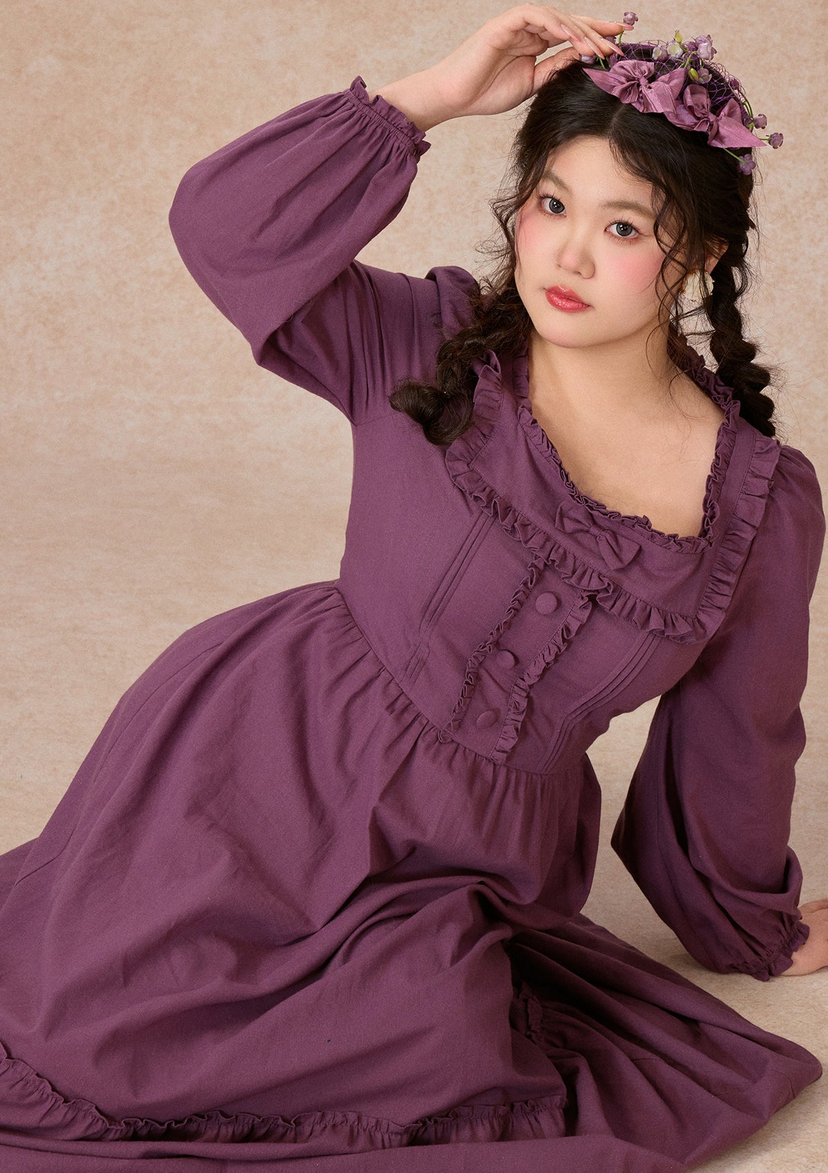 Curve&Plus Little purple sweet potato Dress