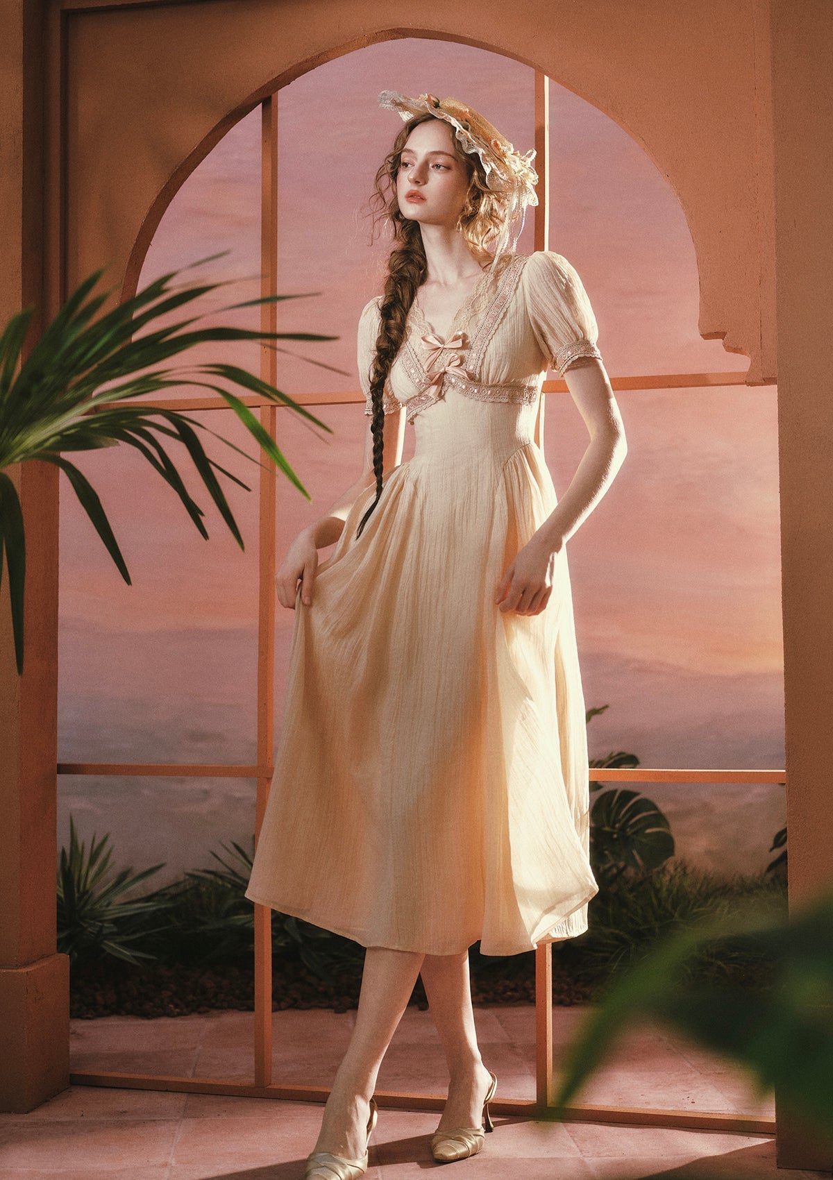 Sunset Rose Dress