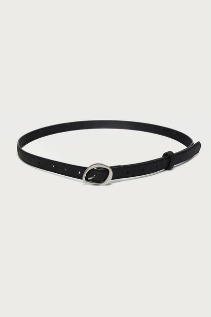 Faux Suede Slim Belt