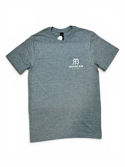 Anderson Bean Heather Grey "Red White & Blue" Tee Shirt