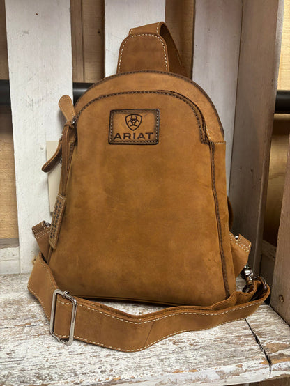 Ariat Gwen Collection Brown Genuine Leather Sling Crossbody Purse A770017302