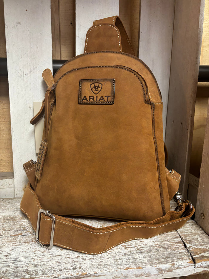 Ariat Gwen Collection Brown Genuine Leather Sling Crossbody Purse A770017302