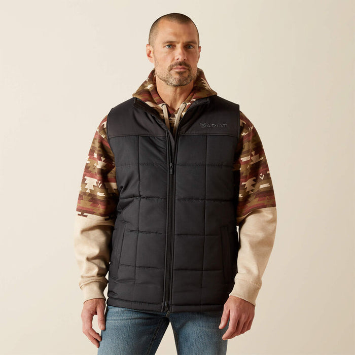 Ariat Men's Black Quilted Crius Concealed Carry Insulated Vest 10062901