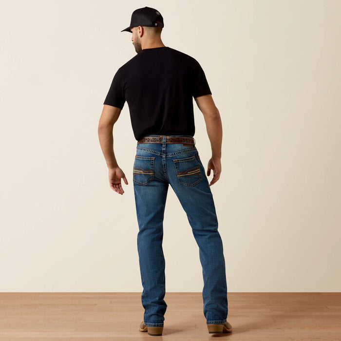 Ariat Men’s M4 Thornton Heath Medium Wash Relaxed Fit Stackable Bootcut Jeans 10074800