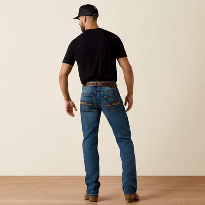 Ariat Men’s M4 Thornton Heath Medium Wash Relaxed Fit Stackable Bootcut Jeans 10074800