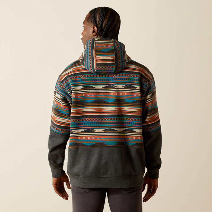 Ariat Men's Rust Serape Print Color Block Hoodie 10062905