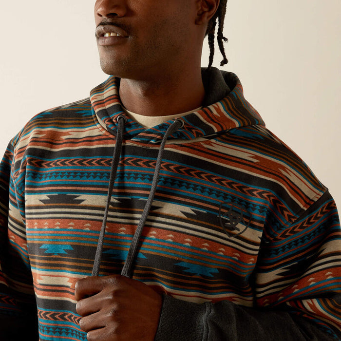 Ariat Men's Rust Serape Print Color Block Hoodie 10062905