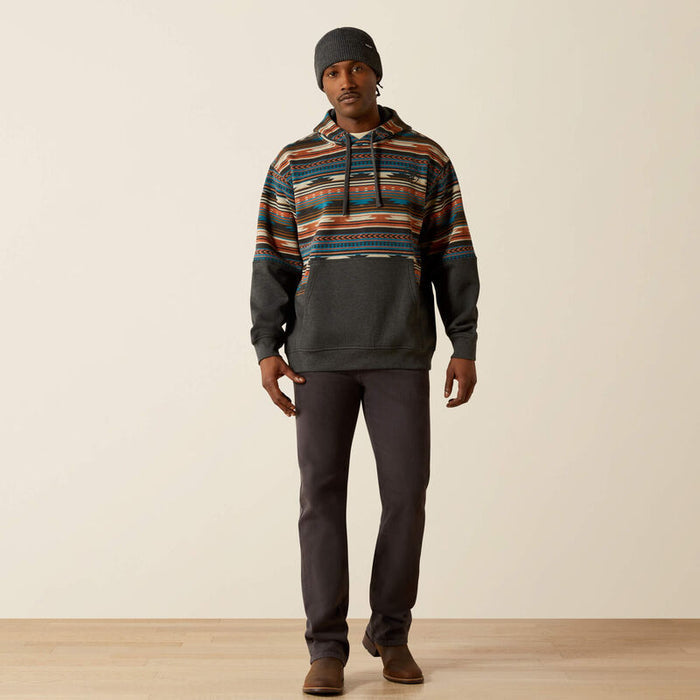 Ariat Men's Rust Serape Print Color Block Hoodie 10062905