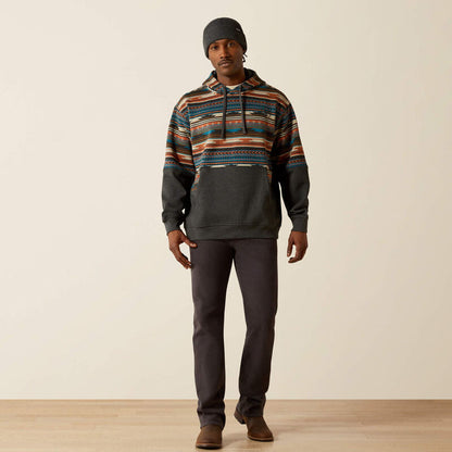 Ariat Men's Rust Serape Print Color Block Hoodie 10062905