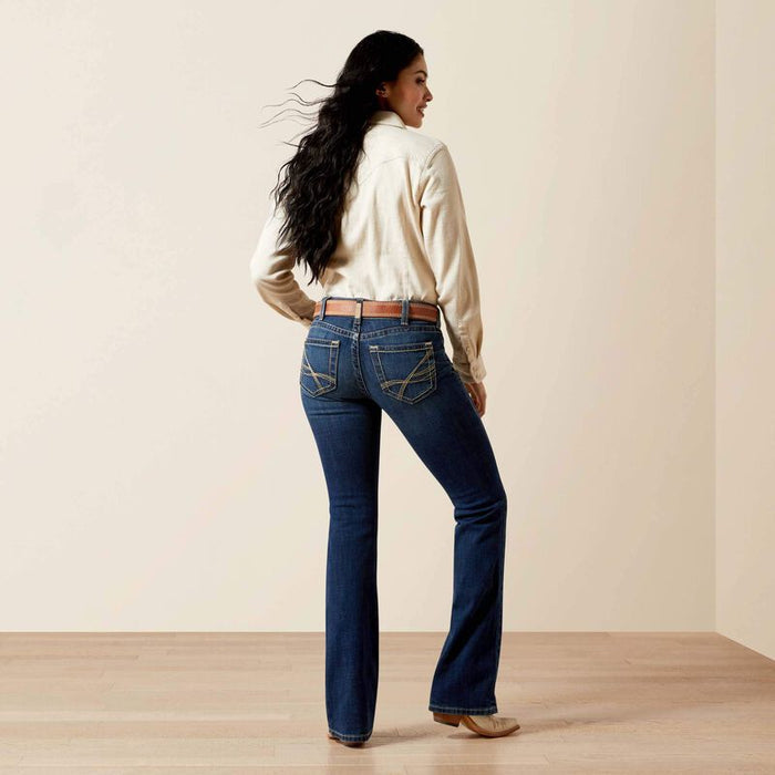 Ariat Women's Adalynne Barryessa Dark Wash Perfect Rise Boot Cut Jeans 10065885