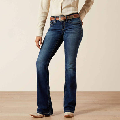 Ariat Women's Adalynne Barryessa Dark Wash Perfect Rise Boot Cut Jeans 10065885