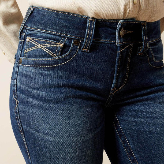 Ariat Women's Adalynne Barryessa Dark Wash Perfect Rise Boot Cut Jeans 10065885