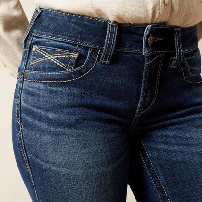 Ariat Women's Adalynne Barryessa Dark Wash Perfect Rise Boot Cut Jeans 10065885