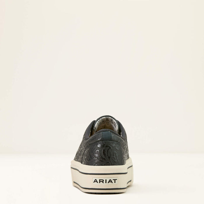 Ariat Women's Skylar Black Floral Embossed Print Leather Casual Shoe 10061288