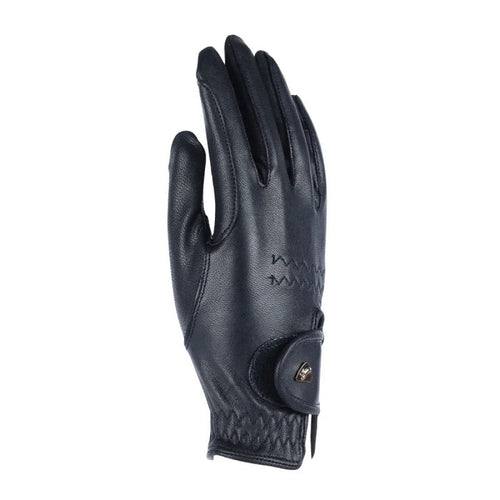 Aubrion Leather Riding Gloves Black