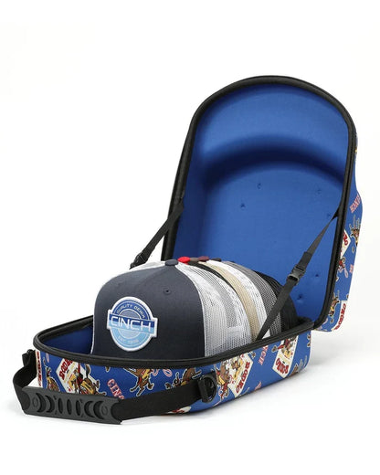 Cinch Royal Blue Western Rodeo Print Cap Carrier MXX6500002