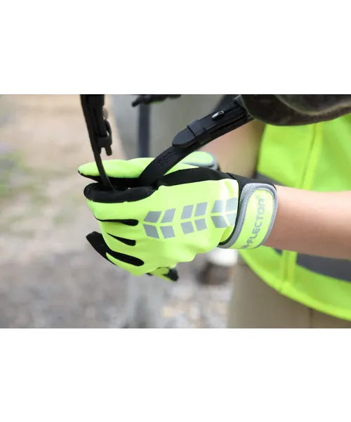 Equiflector Riding Gloves Yellow