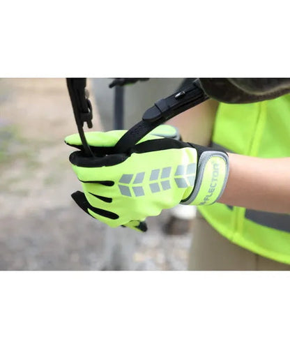 Equiflector Riding Gloves Yellow