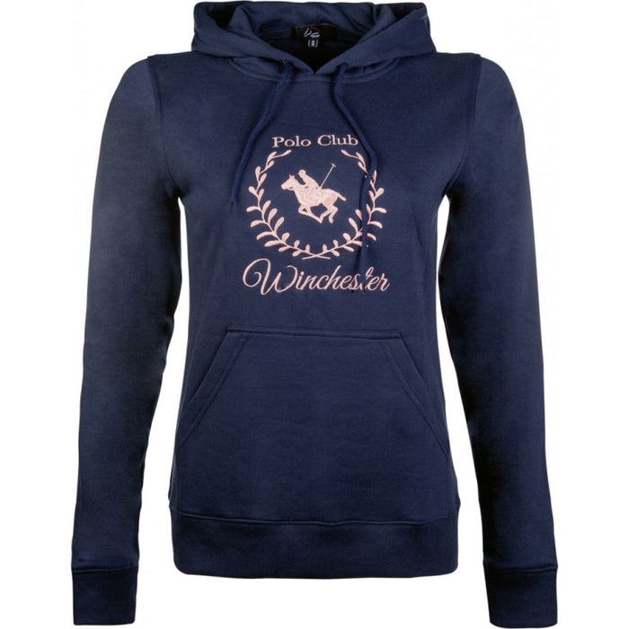 HKM Classic Polo Hoody Deep Blue Kids
