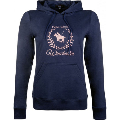 HKM Classic Polo Hoody Deep Blue Kids