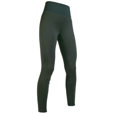 HKM Cosy Full Seat Dp Green Riding Tights
