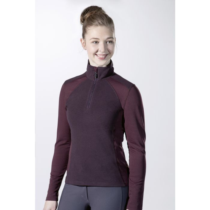 HKM Duo Two Tone Base Layer Bordeaux