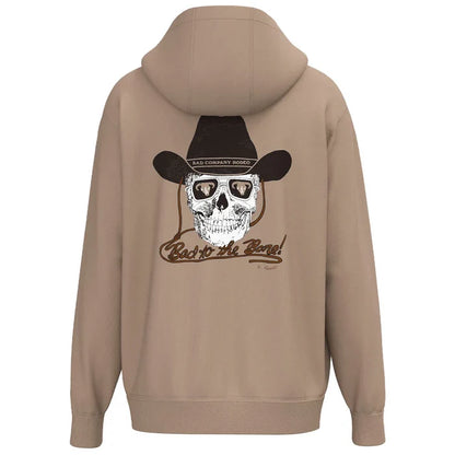 Hooey x 'Bad Company Rodeo' Men's Tan Skull Cowboy Hoodie HH1405TN