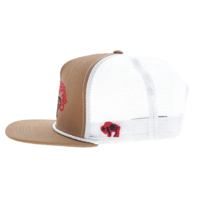 Hooey x 'Bad Company Rodeo' Tan & White Trucker Snapback Hat BC004t-TNWH