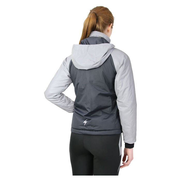 Hy Equestrian Silva Flash Waterproof Padded Jacket Black/Silver