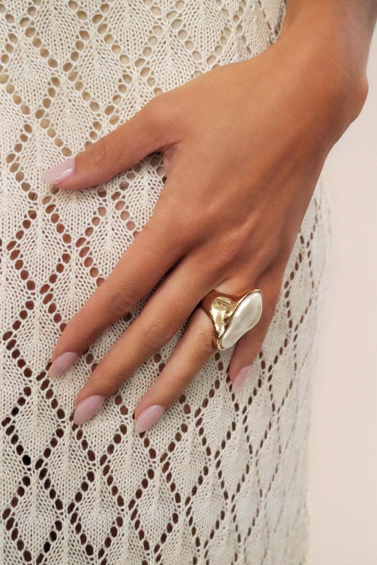 Sea-born Pearl Ring - Pearl
