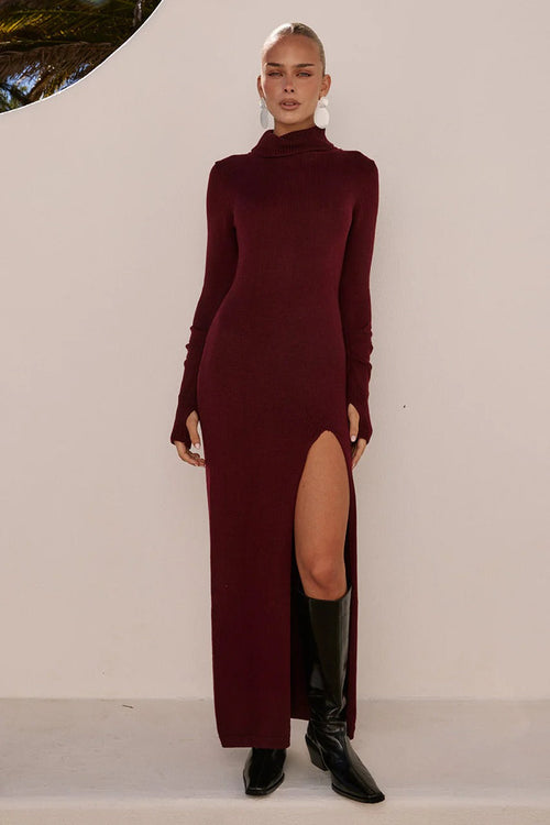 Patricia Maxi Dress - Burnt Red