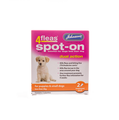 Johnsons: 4 Fleas Spot-on For Puppies
