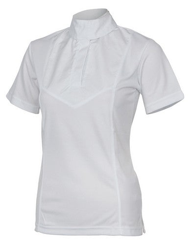 Ladies Short Sleeve White Stock Shirt