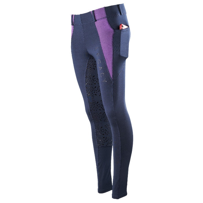 Legacy Kids Riding Tight Navy/Purple