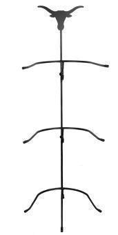 Longhorn 3-Tier Metal Cowboy Hat Rack 01083
