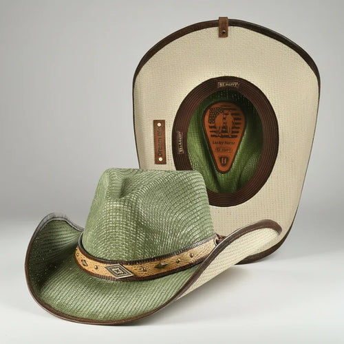 Lucky Horze Green Vixen "Dream Big" Toyo Straw Western Cowgirl Hat 8018 GO