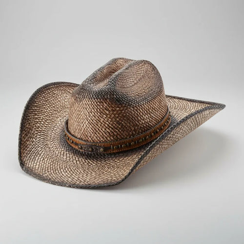 Lucky Horze Natural Cowpuncher Genuine Panama Straw Western Hat 3025-NT
